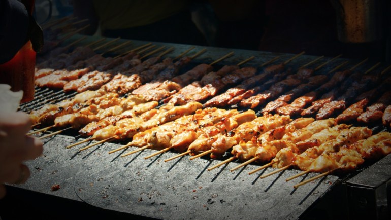 chicken and pork bbq